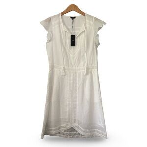 NWT Joe's Women's Sz S Dress White Cotton Embroidered Lace
